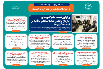 اینفوگرافیک/برگزاری نشست مشترک روسای سازمان اوقاف و جهاددانشگاهی با تاکید بر توسعه همکاری‌ها