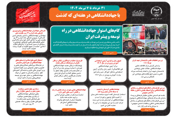 اینفوگرافیک/گام‌‌های استوار جهاددانشگاهی در راه توسعه و پیشرفت ایران