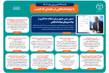 اینفوگرافیک/دستور رئیس جمهور برای استفاده حداکثری از توانمندی‌های جهاددانشگاهی